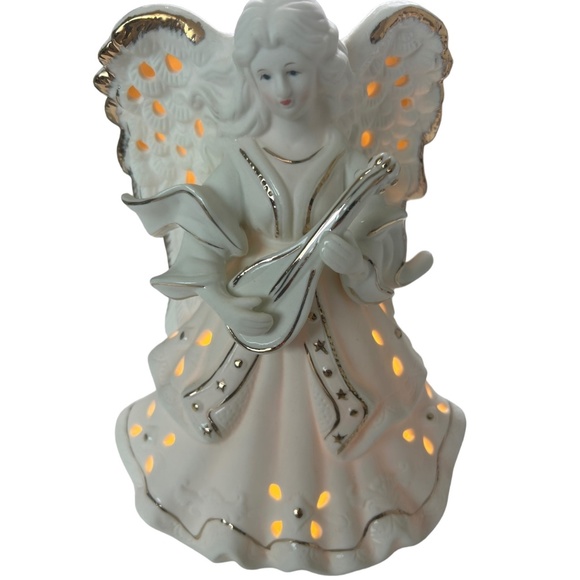 Light up Porcelain Angel - Picture 1 of 2